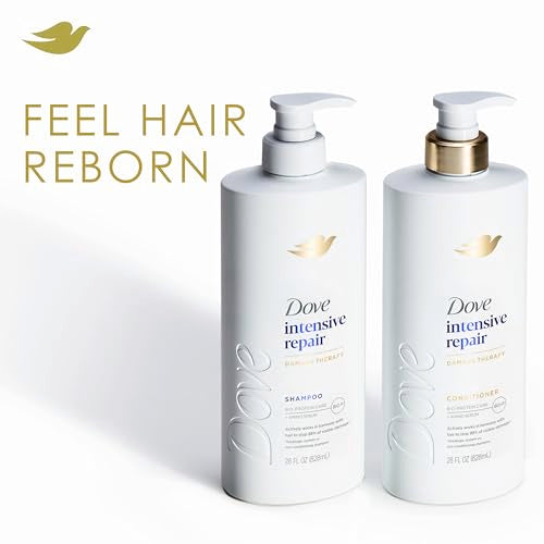 Dove Conditioner 4 Pack Intensive Repair for Damaged Hair with Bio-Protein Care Technology and Amino Serum 28 Fl Oz