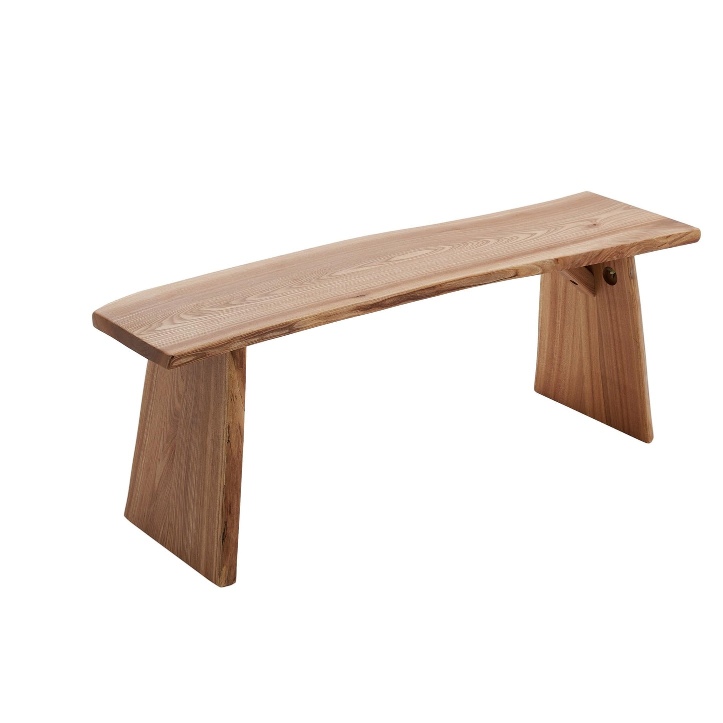 BALANBO Elm Wood Dining Bench Bedroom BenchesIn Footrest Stool Accent Bench for Entryway Dining Room Living Room Bedroom End of Bed Long 47.6IN