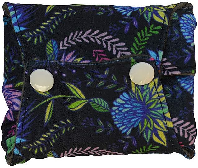 Washable Cloth Menstrual Pads/Mama Cloth/Reusable Sanitary Pads (Black Lace, 16 inch/Overnight)