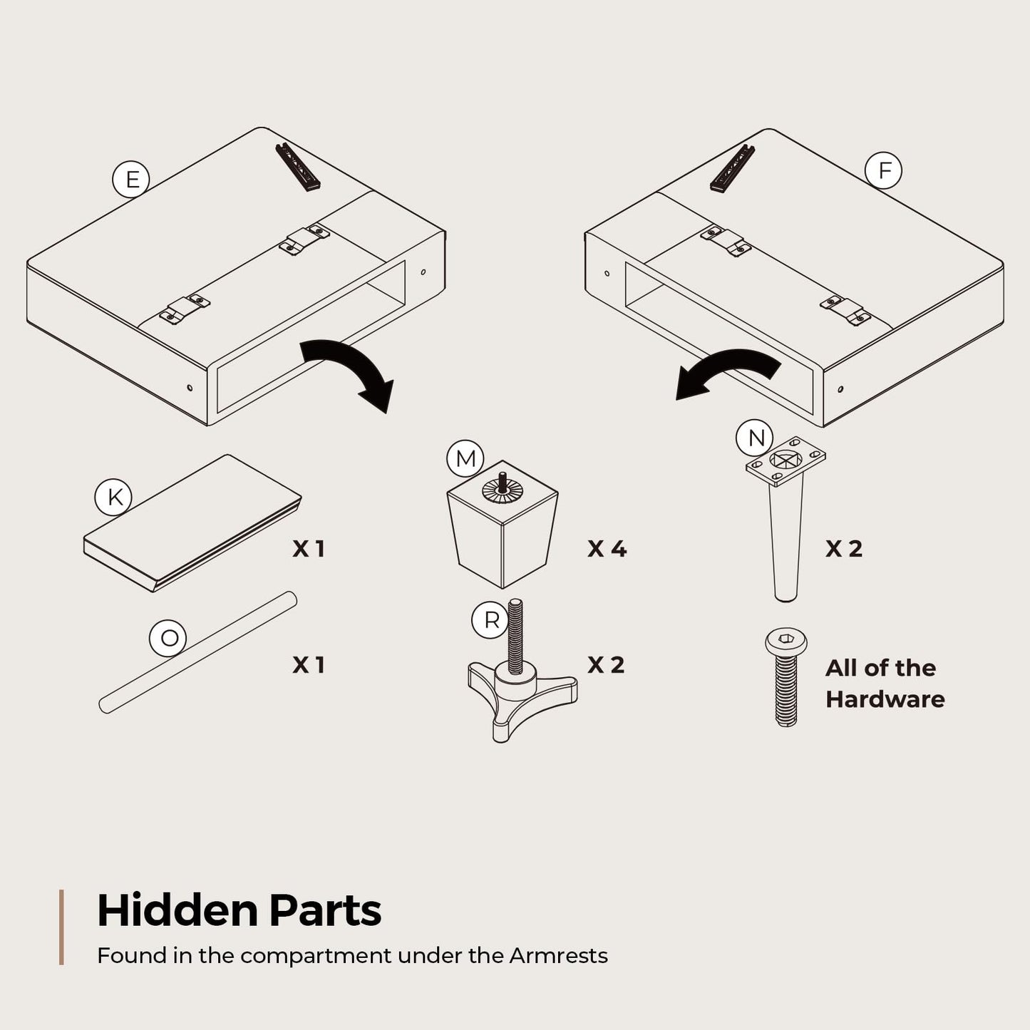 COPIAE 84 Inch Sofa with Extra Deep Seats Oversize, Linen Fabric 2 Seater Sofa for Living Room,Modern Couch and Loveseat, Comfy Armrests and Seats and Backrests, Easy Installation, Brown