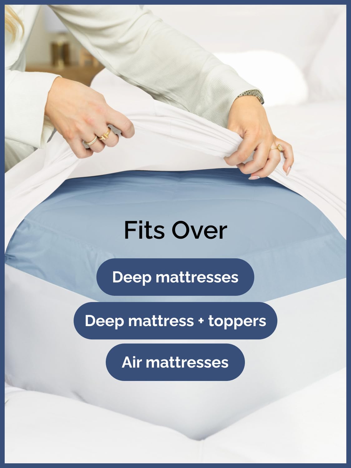 Extra Deep Pocket Queen Sheets - 4 Piece Breathable & Cooling Bed Sheets - Hotel Luxury Bed Sheet Set - Soft, Wrinkle Free & Comfy - Easily Fits Extra Deep Mattresses - Deep Pocket White Sheets Set