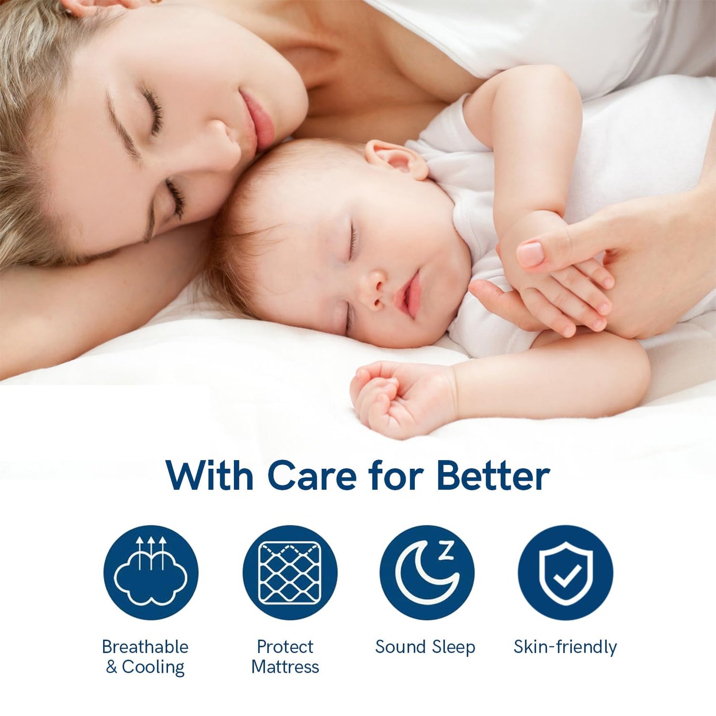 ELEMUSE Super/Olympic Queen Mattress Topper for Back Pain, Extra Thick Mattress Pad Cover, Plush Soft Pillowtop with Elastic Deep Pocket, Overfilled Down Alternative Filling
