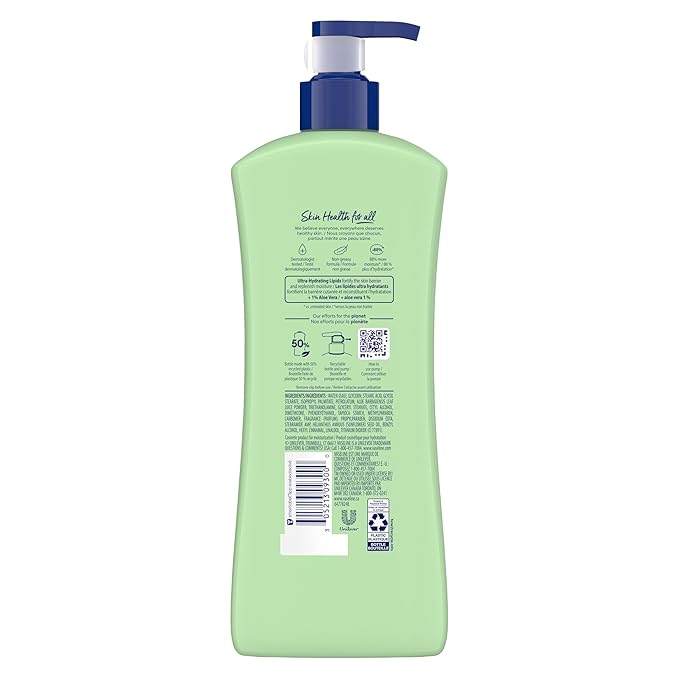 Vaseline Intensive Care Body Lotion for Dry Skin Soothing Hydration Lotion Made with Ultra-Hydrating Lipids + 1% Aloe Vera Extract to Refresh Dehydrated Skin 20.3 oz, Pack of 3