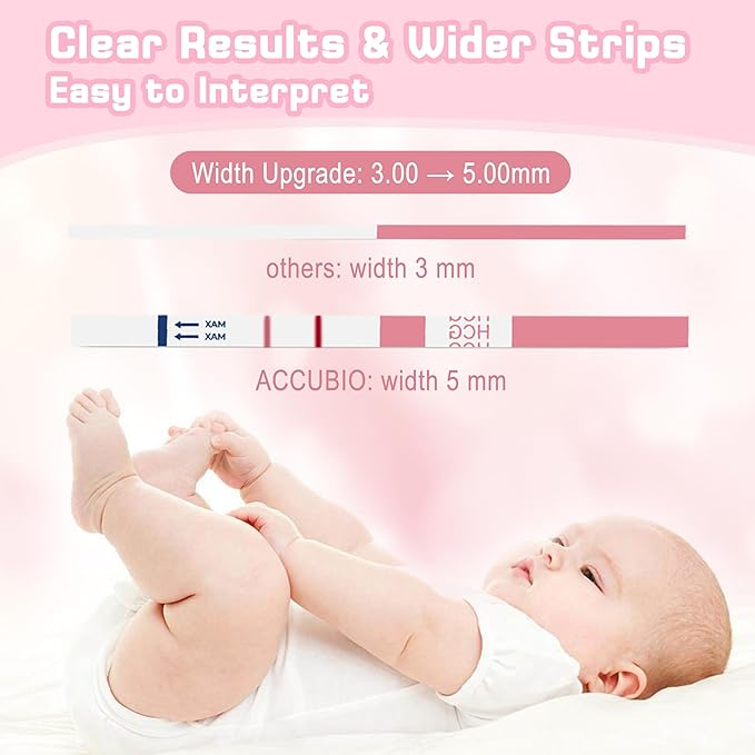 Pregnancy Test Strips with Urine Cups, 30 Count Individually Wrapped hCG Early Detection Home Tests Over 99% Accurate, Rapid Early Detection Pregnancy Test Strip 25mIU/mL