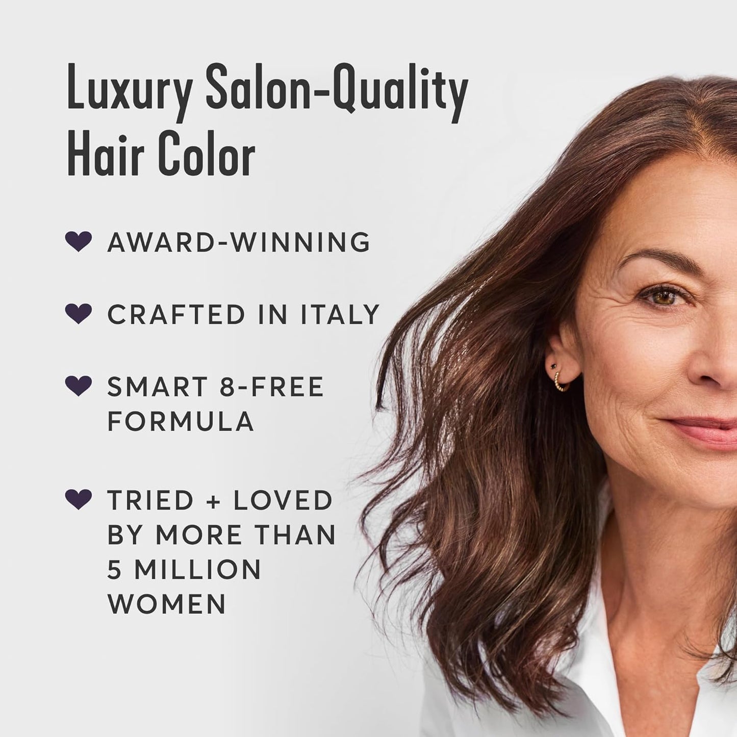Madison Reed Radiant Hair Color Kit | 5.5NNA Dark Neutral Brown (Dosolo) 100% Maximum Gray Hair Coverage | Salon-Quality Permanent Hair Dye for Resistant Grays | PPD-Free & Ammonia-Free |1 Pack