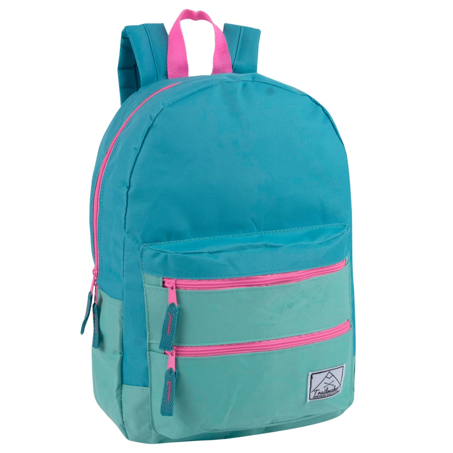 Trail maker Multi-Color Back Pack with Adjustable Padded Shoulder (Green)
