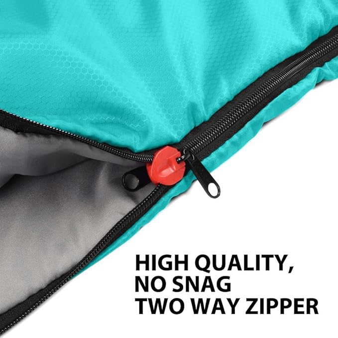 Gold Armour Sleeping Bags for Adults Cold Weather & Warm - Backpacking Camping Sleeping Bag for Kids 10-12, Girls, Boys - Lightweight Compact Camping Essentials Gear Accessories, Left Zipper