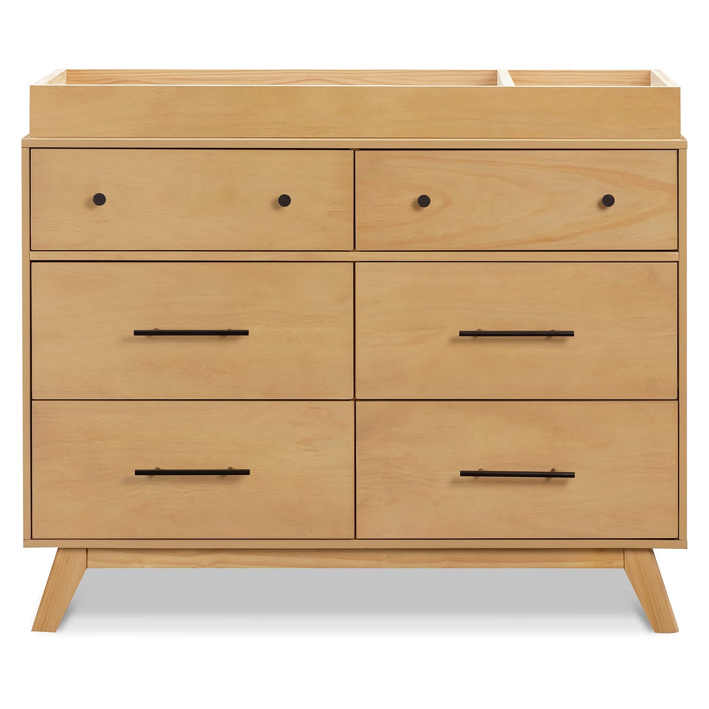 DaVinci Otto 6-Drawer Baby Dresser for Bedroom - GREENGUARD Gold Certified - Multi-Purpose Storage Double Chest of Drawers for Boys and Girls - Dresser for Kids Bedroom, Living Room, Nursery - Honey