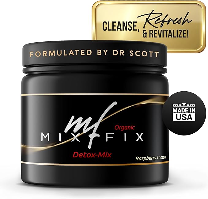 Full Spectrum Detox Powder - Natural Daily Cleanse for Digestive Health & Vitality - Plant Based Vegan Liver Cleanse Powder - Gently Supports Body Detoxification | Raspberry Lemon (30 Servings)