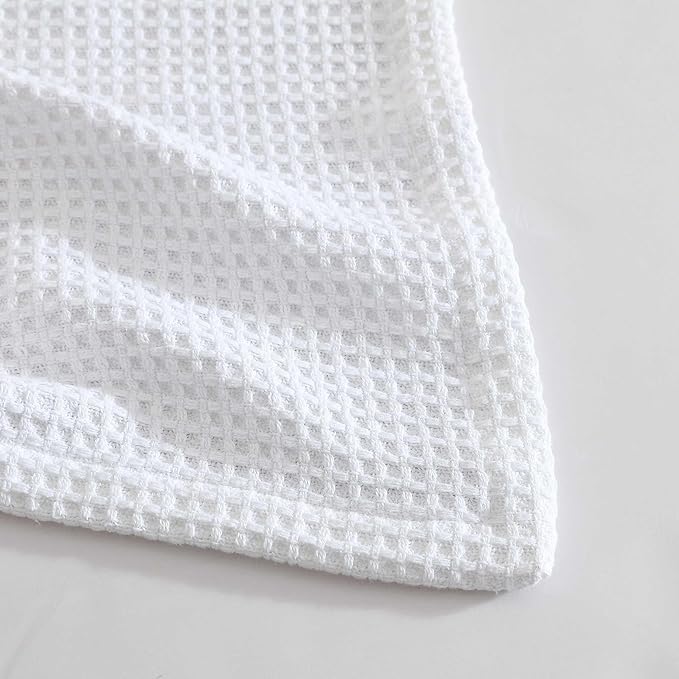 Eddie Bauer - Queen Blanket, Super Soft & Medium Weight, Softens Every Wash (Solid Waffle White, Queen)