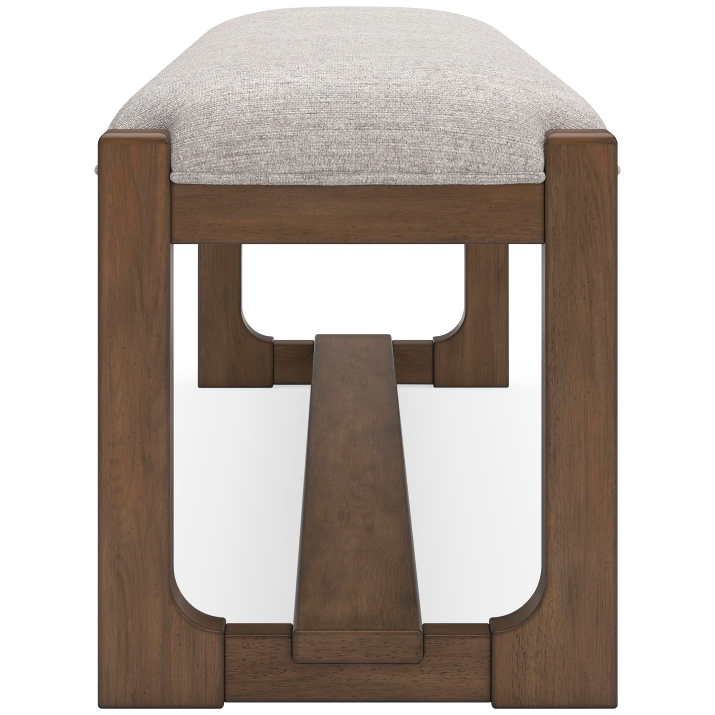 Signature Design by Ashley Cabalynn Farmhouse Upholstered 63" Dining Bench, Beige & Light Brown