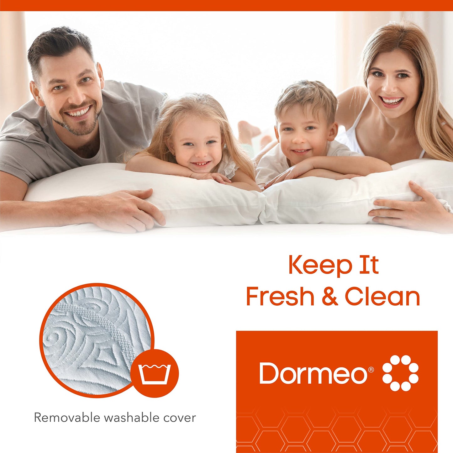 Dormeo True Evolution Bed Pillow - Low Profile Flat Cooling Pillow with Breathable Technology, for Stomach and Back Sleepers