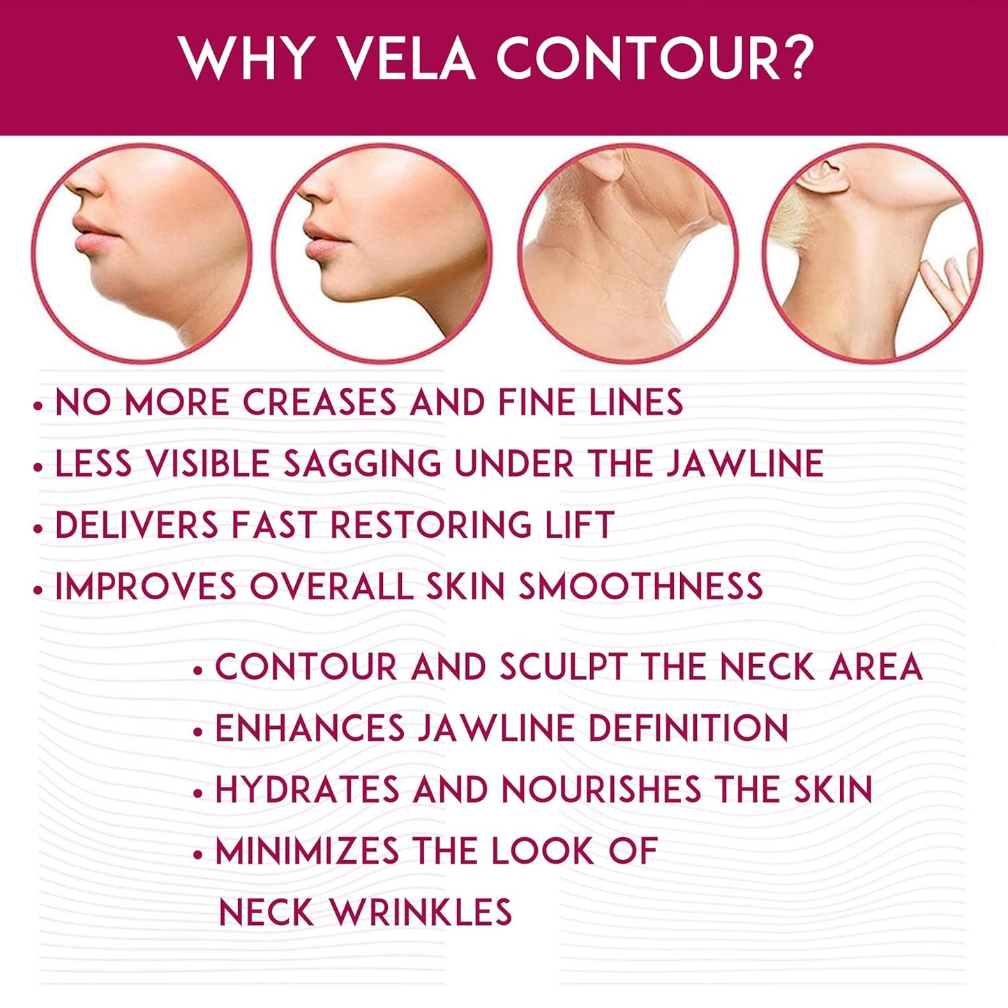 Facial Mask - Works for V-line Neck Chin Jawline - Fine Lines - Neck Wrinkles - Sagging Skin - for Women and Men - 5 Face Masks