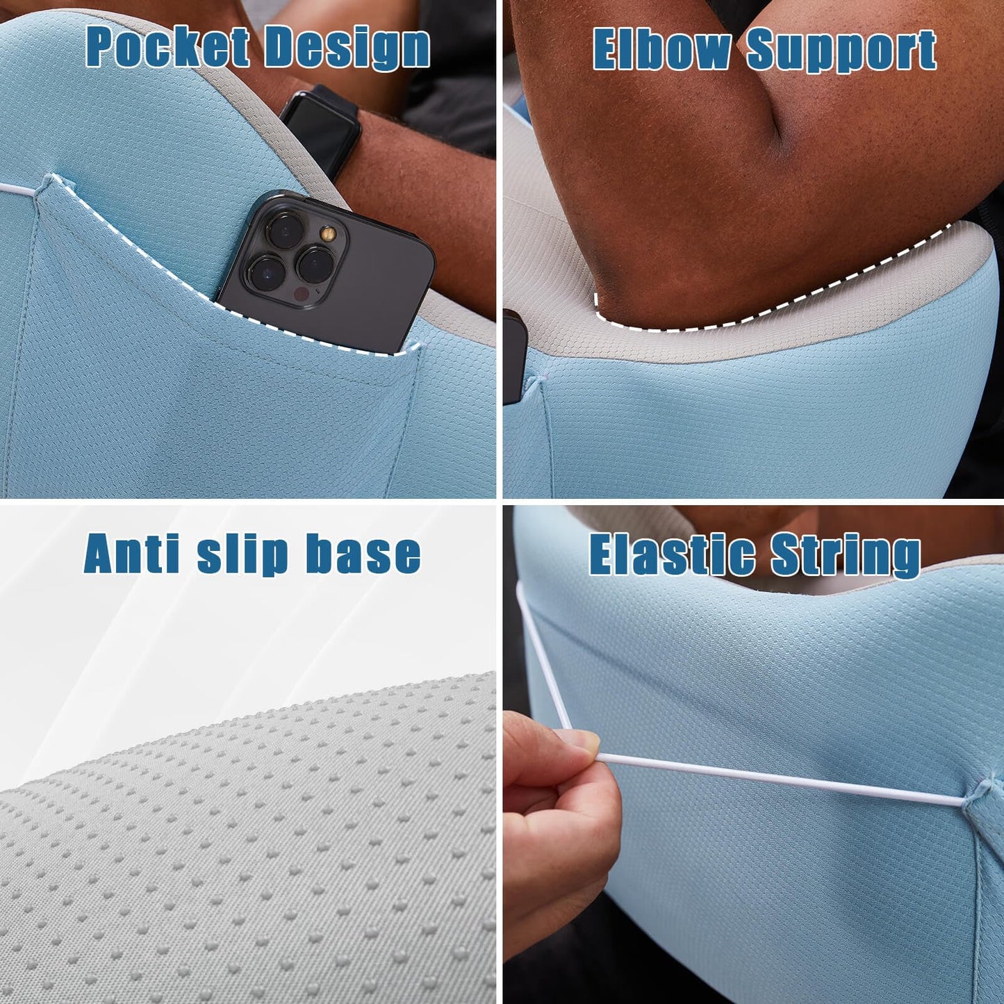 cooloo8 Reading Pillow, Lap Desk, Lap Desk with Cushion, Soft Laptop Pillow for Lap, Portable Desk Pillow, Gaming Pillow Work Pillow for Bed, Couch, Car