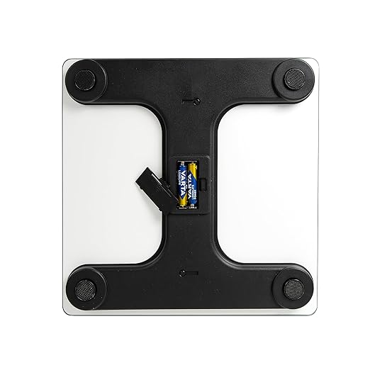 Fisura - Digital Bathroom Scale f*cking Diet. Glass Bathroom Scale. Electronic Bathroom Scale up to 180 kg and 50 g Accuracy, Step-On Technology. 30 x 30 cm