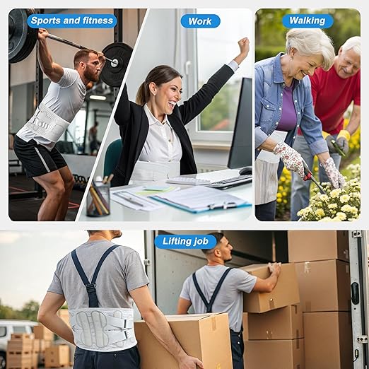Back Brace for Lower Back Pain Relief for Women Adjustable Lumbar Support Belt Breathable Mesh for Herniated Disc,Sciatica,Scoliosis with Removable 3D Pad Home Work Sports