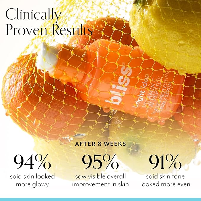 Bliss Niacinamide & Vitamin C Serum Duo – Disappearing Act Pore-Minimizing Serum + Bright Idea Vitamin C Serum for Dark Spots, Uneven Tone & Radiant Skin