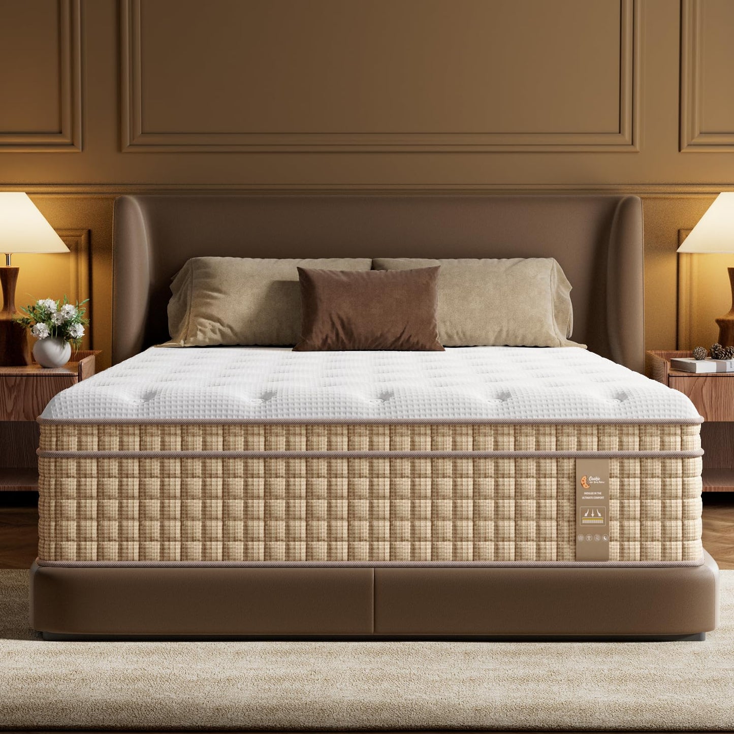 BedStory Mattress King Size, 12 Inch Hybrid Mattresses in a Box – Gel Memory Foam & Pocket Springs for Back Pain Relief and Couples, CertiPUR-US Certified, Fiberglass-Free