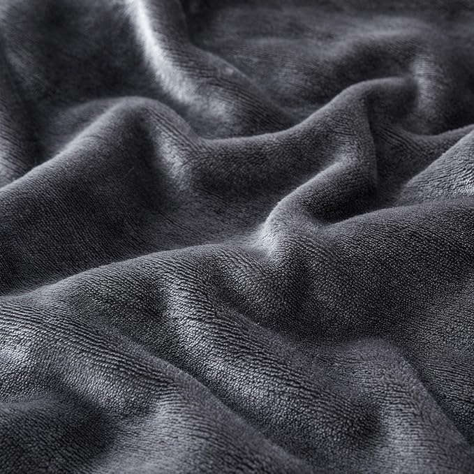 IR Imperial Rooms Grey Sherpa Blankets Queen Size for Bed - Wholesale Bulk Pack of 9 Sherpa Blankets - Soft Fluffy Throw Blanket for Hotels, Guest Bedroom, 90x90 Inches