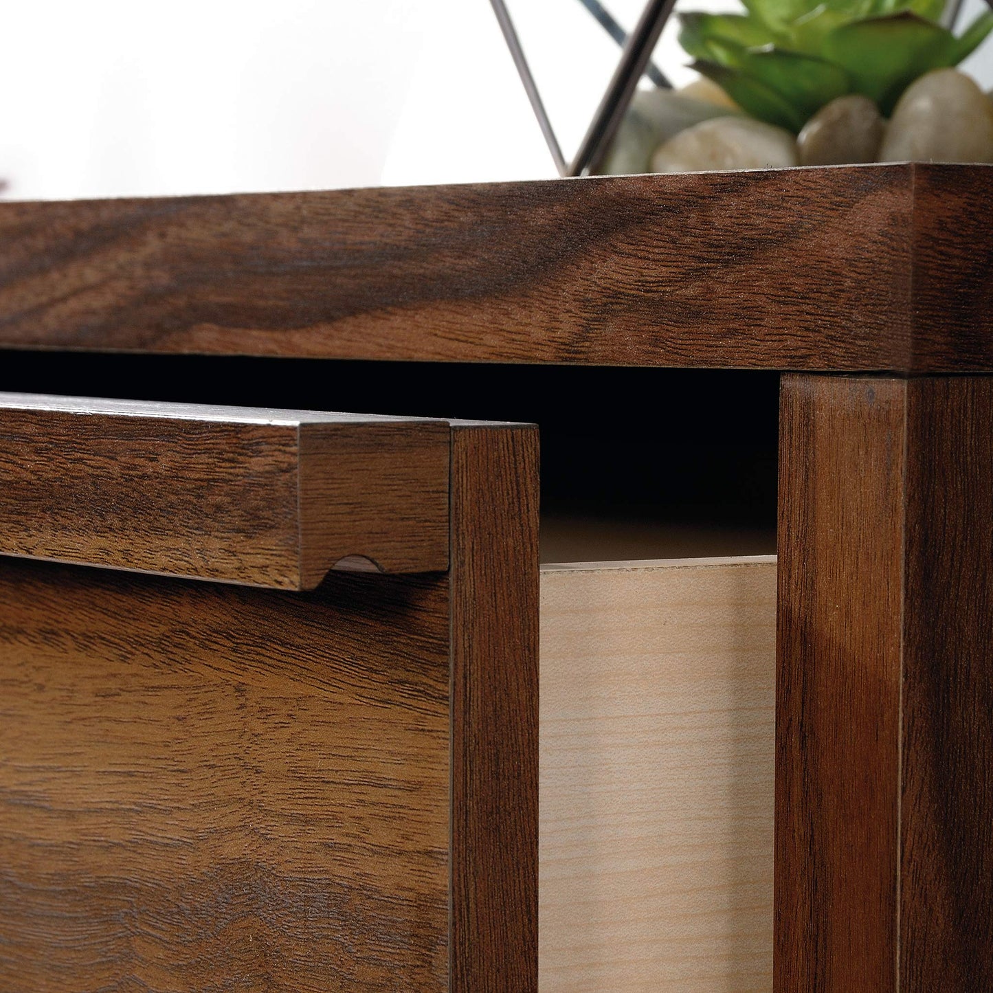 Sauder Harvey Park 6 Drawer Dresser for Bedroom Wooden Dressers & Chest of Drawers, in Grand Walnut