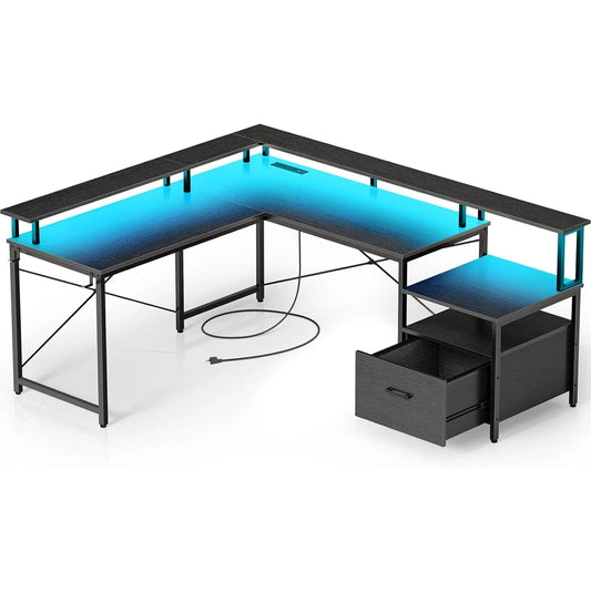 Office Desk with File Drawer