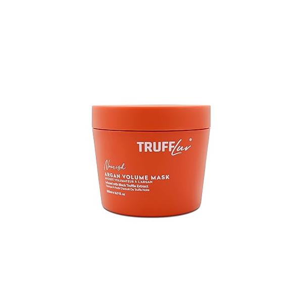 | Nourish Collection Argan Volume Mask, Infused with Black Truffle Extract, Lightweight Thickening & Volumizing Hair Restores Vitality Builds Body, Paraben Free, Sulfate 16.9 Fl Oz