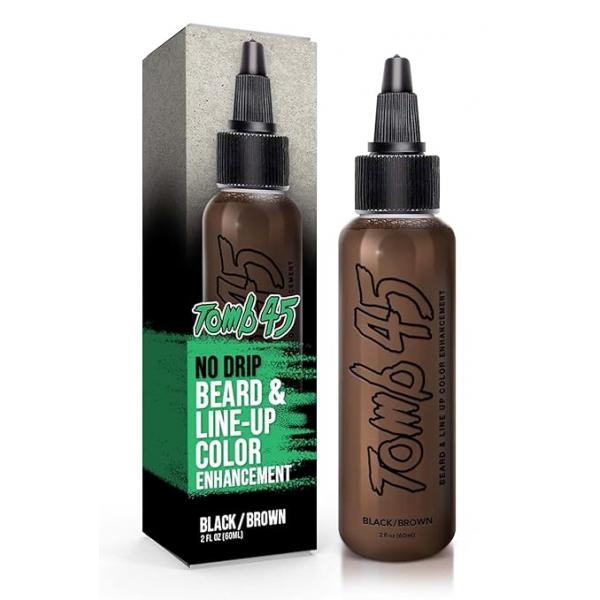 Tomb 45 NODRIP Enhancement Color | Hair Enhancer For Beard & Lineup Water Resistant Hairline Filler Spray Barber Liner Thicker Fuller Hairstyling Men’s Grooming Products