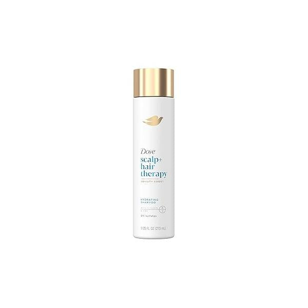Dove Density Boost Hydrating Shampoo Scalp + Hair Therapy for Gentle Cleansing, with Vitamin B3, Zinc and 0% sulfates, 9.25 oz