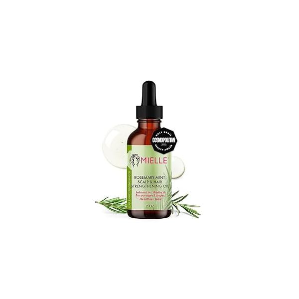 Mielle Organics Rosemary Mint Scalp & Hair Strengthening Oil for All Types (2 Fl Oz)