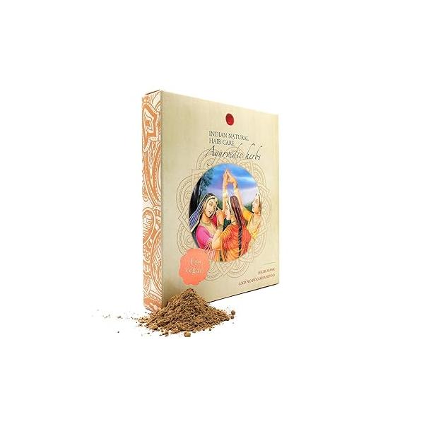 Ayurvedic Herbs Powder - Hair Mask & Gentle Shampoo Fresh and Pure Organic 7 ounce Indian Natural Care